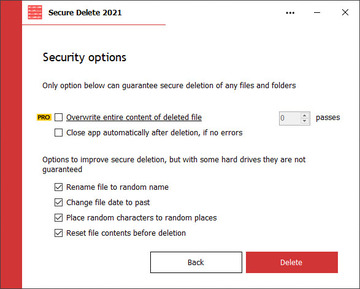 Secure Delete Pro 2020.00 Screenshot2thumbnail